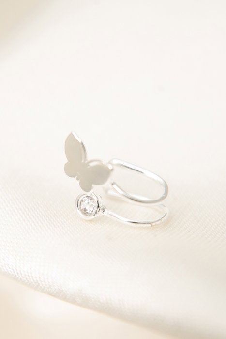 Heliophilia Silver Pendiente de Cartílago Multicolor en Plata de Ley 925